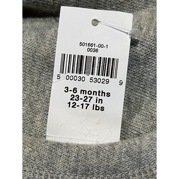 NWT GAP Baby Boy Fleece Romper 3-6M Gray Hood 50th Celebration San Francisco - Picture 4 of 5